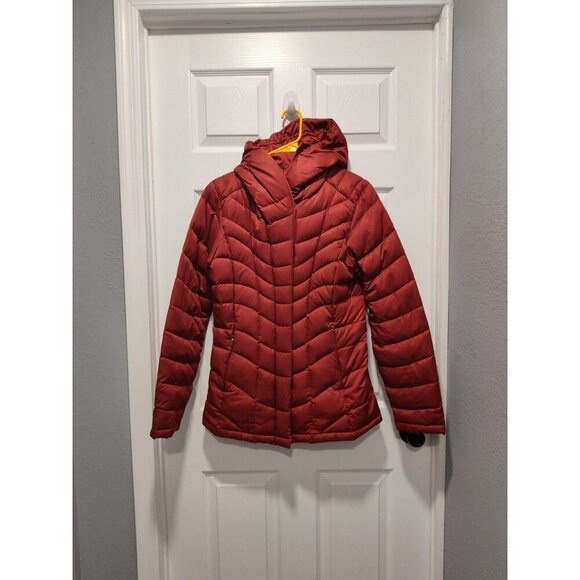 Patagonia Downtown Loft Down Puffer Jacket‎ Women's XS Red Hooded - Picture 9 of 10